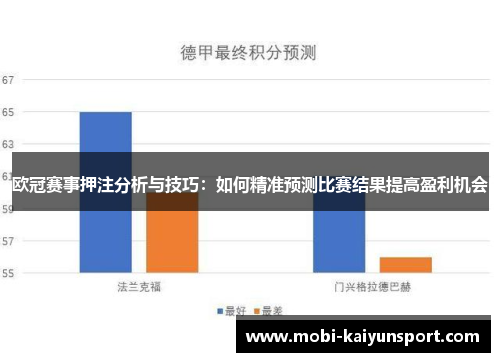 欧冠赛事押注分析与技巧：如何精准预测比赛结果提高盈利机会