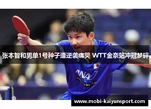 张本智和男单1号种子遭逆袭痛哭 WTT金奈站冲冠梦碎